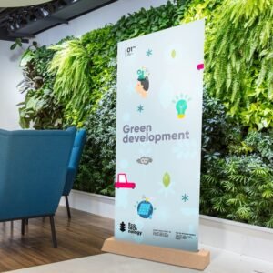 Kakémono roll-up carton recyclé