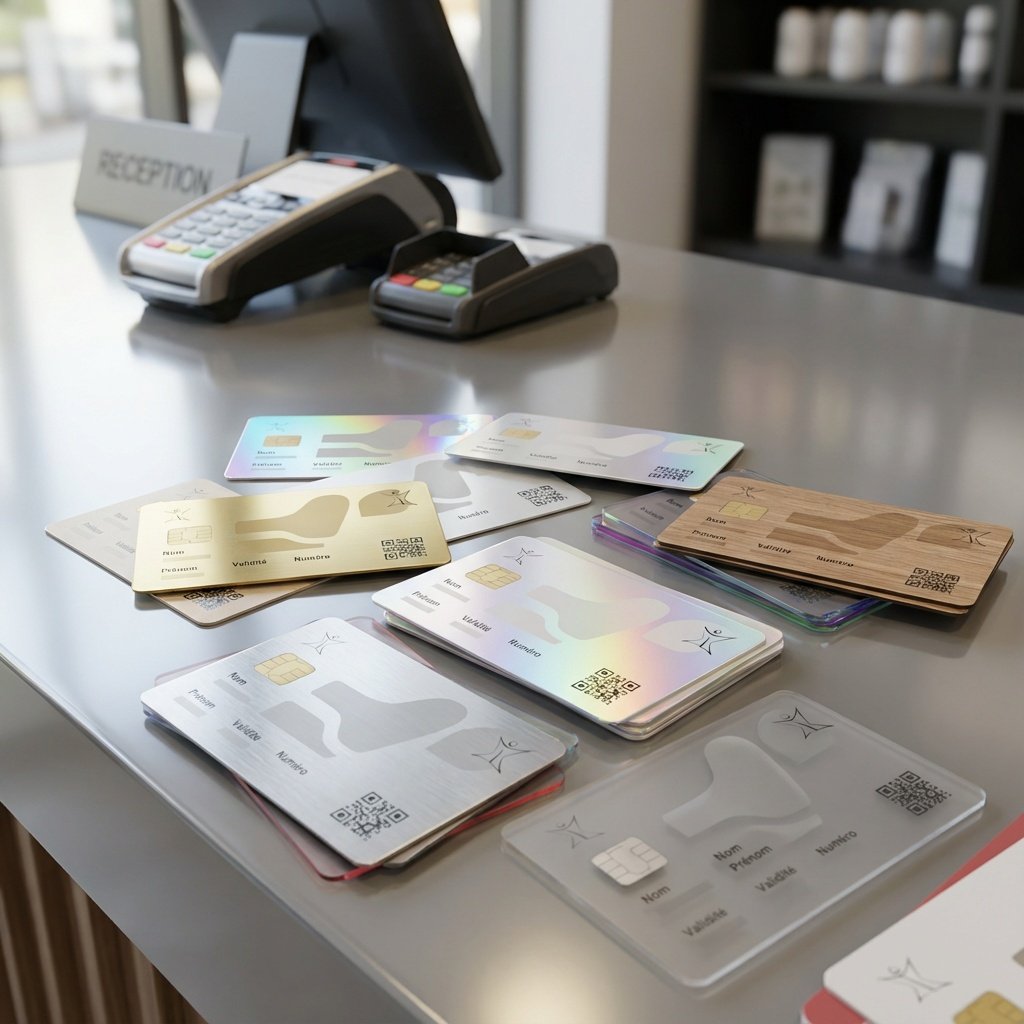 Cartes de visite matériaux spéciaux