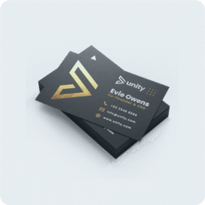 Cartes de visite avec finitions luxueuses