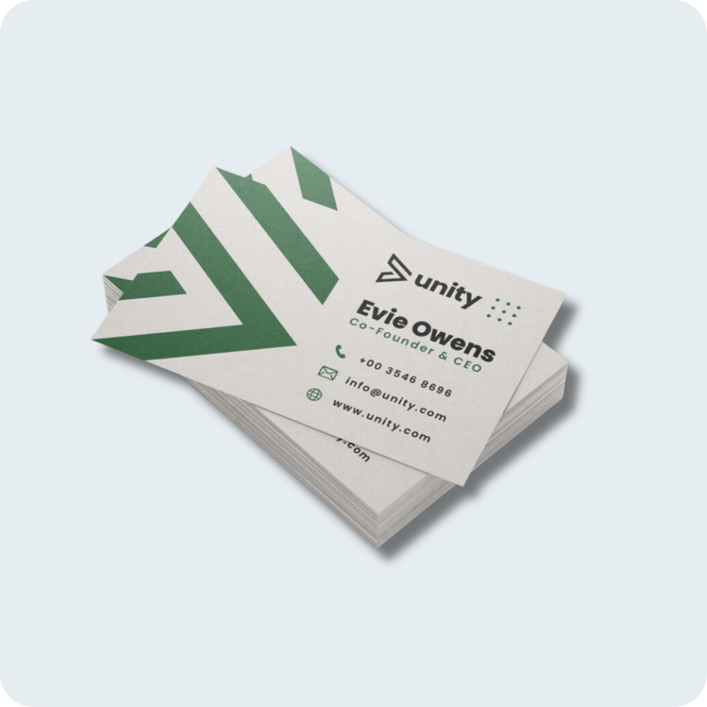 Cartes de visite papier recyclé