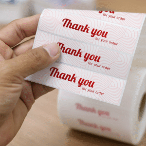 Étiquettes avec finitions exclusives