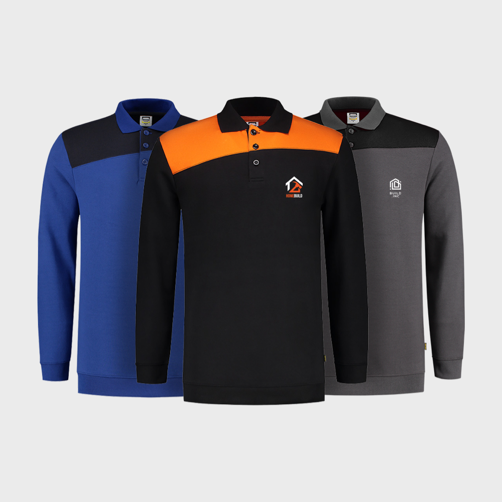 Polo à manches longues bicolore Tricorp