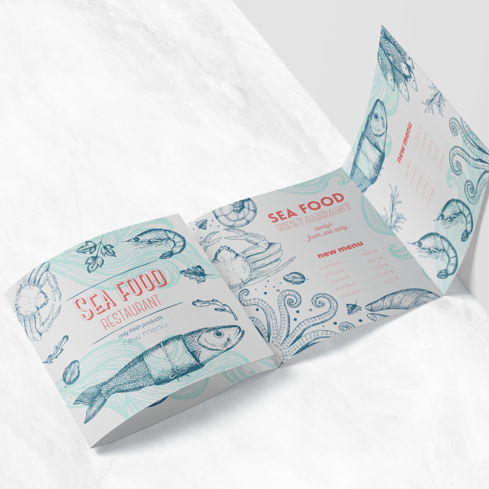 Dépliant 3 plis roulés - 4 volets