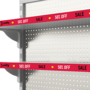 Languettes étagères de rayon