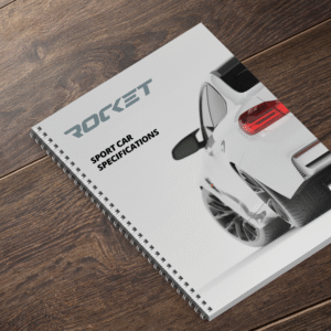 Brochure à reliure spirale