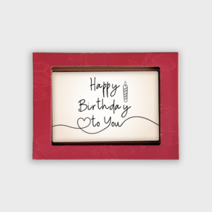 Carte de vœux en chocolat