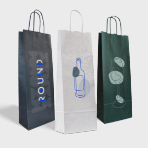 Sacs kraft bouteille de vin