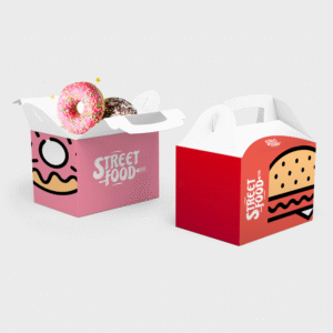 Boîte à emporter avec poignée