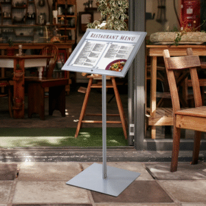 Porte-menu illuminé par LED