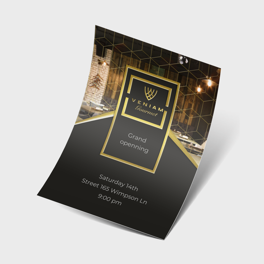 Flyers avec finitions luxueuses