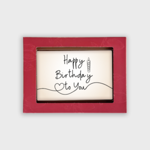 Carte de vœux en chocolat