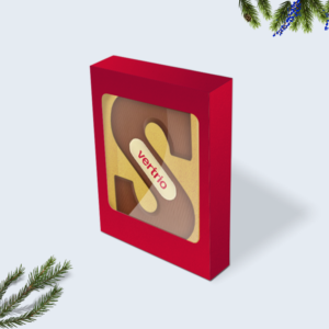 Lettres au chocolat avec logo