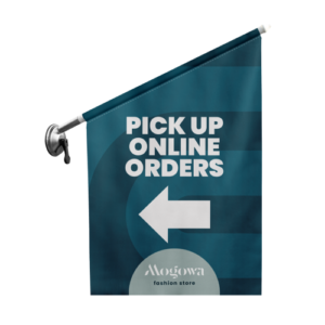 Drapeau pour vitre avec ventouse